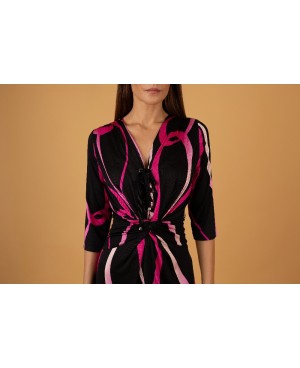 Vestido punto elástico, estampado BERGE Foto